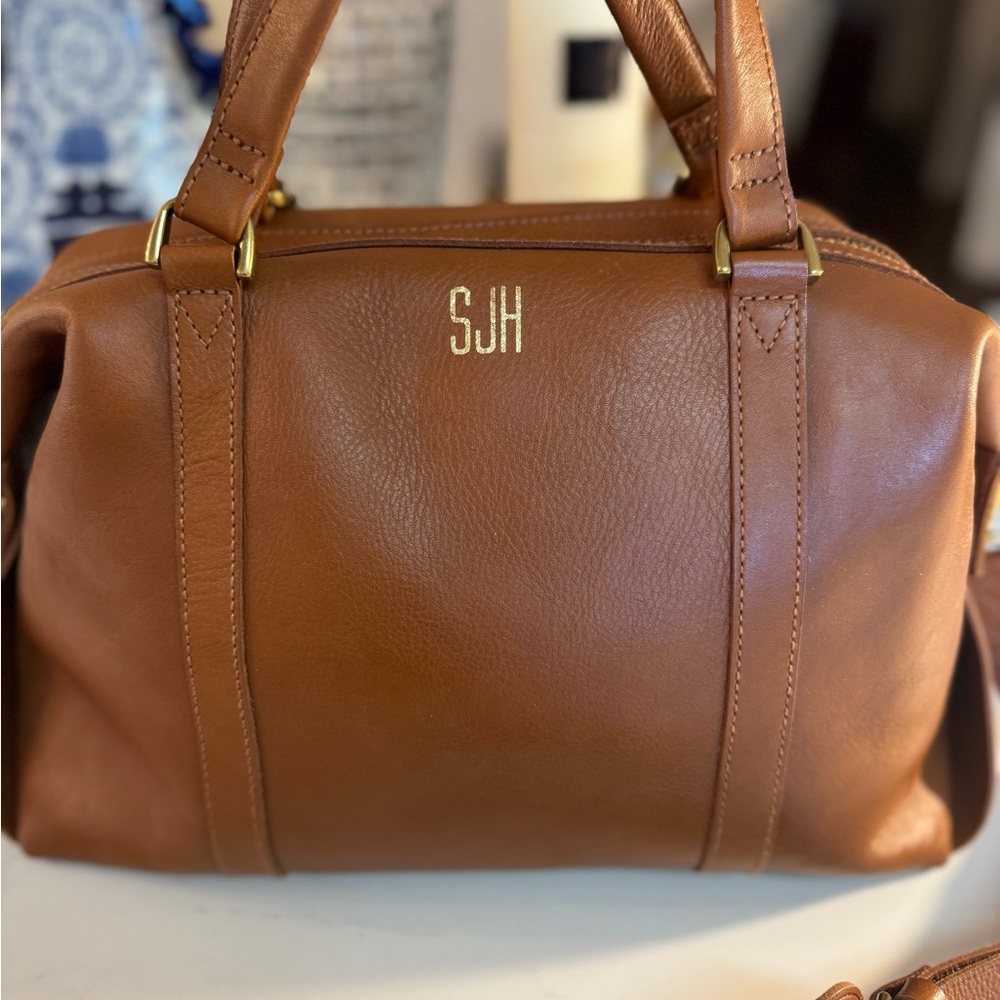 🤎 MADEWELL TAN LEATHER GLASGOW SATCHEL! - Picture 5 of 16